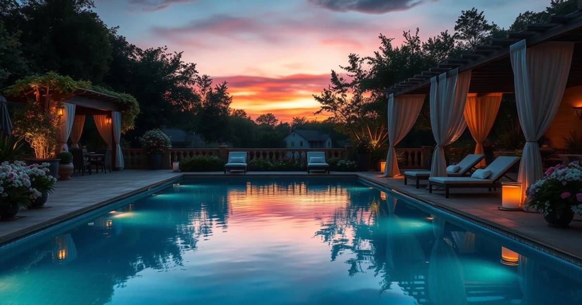 Les havres de paix : piscines extérieures au style romantique pour un rêve aquatique