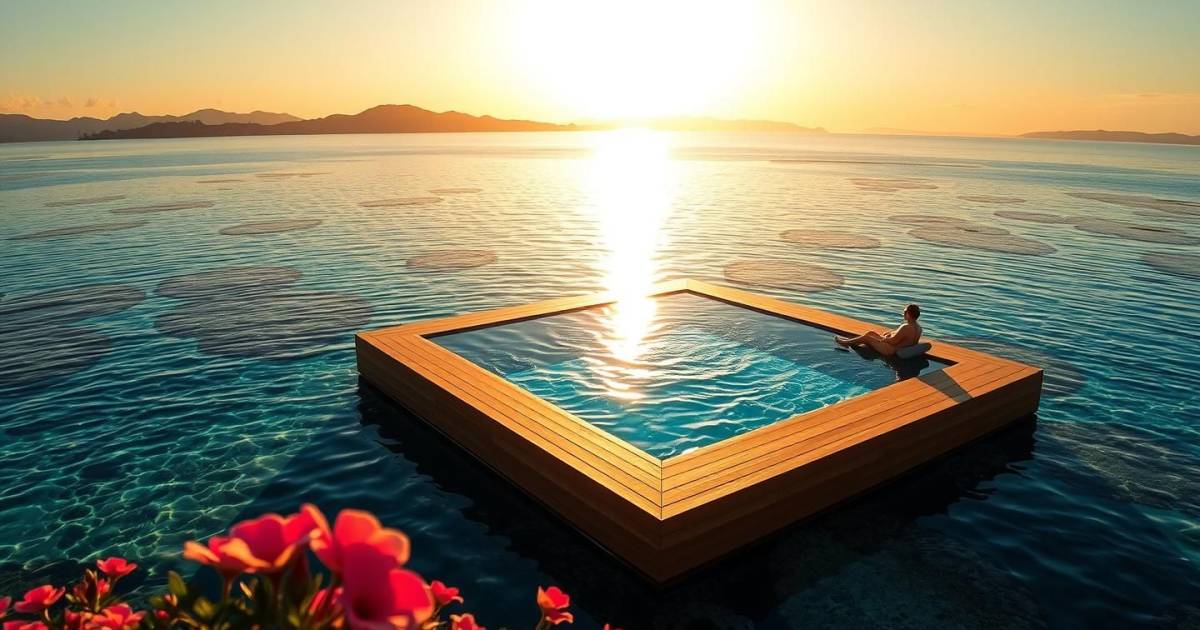 Les piscines flottantes sur l'eau : La nouvelle tendance écologique qui révolutionne les bassins privés