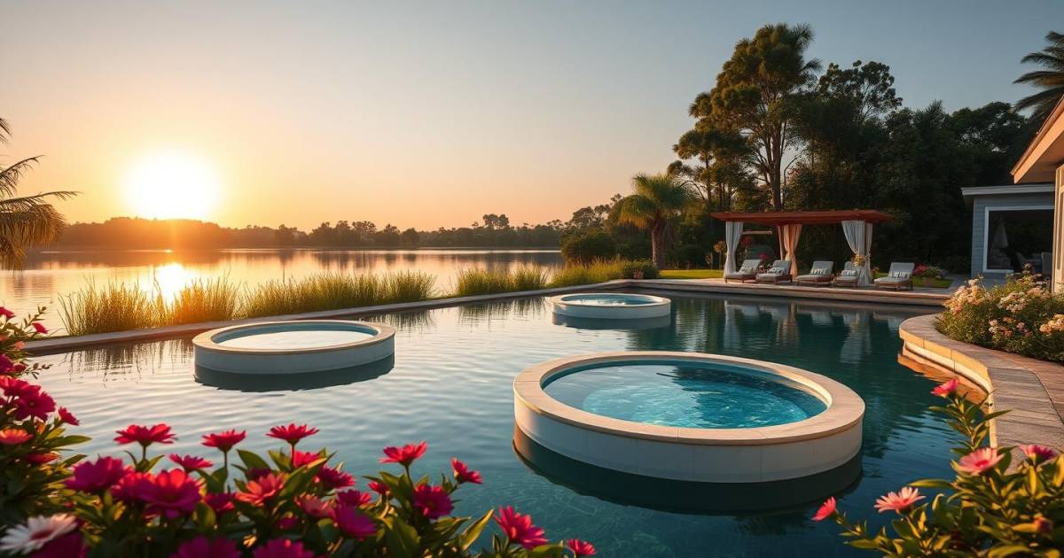 Les piscines flottantes sur l'eau : La nouvelle tendance écologique qui révolutionne nos jardins