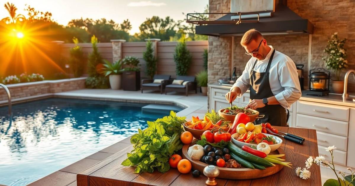 plongez dans la gastronomie : les piscines hors-sol, l'allié des chefs en plein air